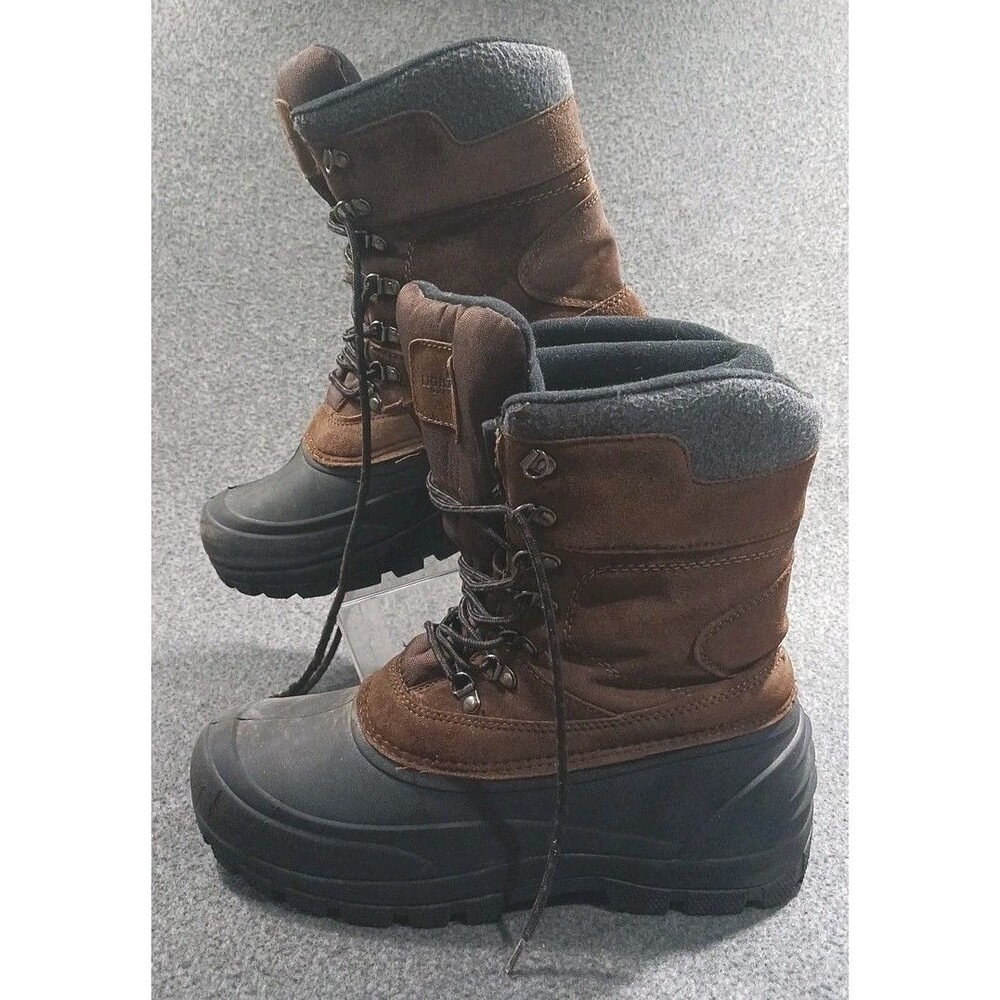 Northeast Outfitters Pac Leather 3M Insulate Mens Winter Boots Brown Size 10